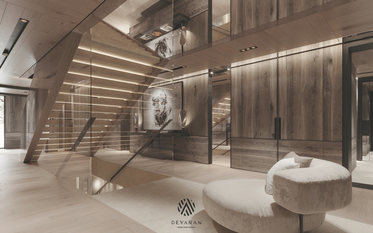 escalier design a Megeve